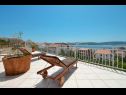 Appartamenti Bozo - amazing terrace and sea view: A1(4) Okrug Gornji - Isola di Ciovo  - Appartamento - A1(4): lo sguardo sul mare