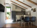 Appartamenti Luki - great view: A1(2+1), A2(2+1) Merag - Isola di Cres  - Appartamento - A2(2+1): la cucina con la sala da pranzo