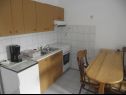 Appartamenti Marija - seaview: A1(2+1), A2(4), A3(2), A4(6+2) Novi Vinodolski - Riviera Crikvenica  - Appartamento - A1(2+1): la cucina con la sala da pranzo
