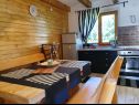 Casa vacanza Laura - wooden house: H(4+2) Dreznica - Croazia continentale - Croazia - H(4+2): la cucina con la sala da pranzo