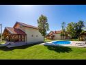  Blue house - outdoor pool: H(8+2) Plaski - Croazia continentale - Croazia - la casa