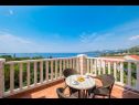 Appartamenti e camere Villa Bouganvillea - sea view & garden: A1 Deluxe (2+1), A2 Superior (2+1), A3 Comfort (2+1), A4 Premium (2+1), R1 Deluxe (2), R2 Comfort (2) Mlini - Riviera Dubrovnik  - Appartamento - A1 Deluxe (2+1): lo sguardo dalla terrazza