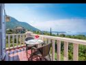 Appartamenti e camere Villa Bouganvillea - sea view & garden: A1 Deluxe (2+1), A2 Superior (2+1), A3 Comfort (2+1), A4 Premium (2+1), R1 Deluxe (2), R2 Comfort (2) Mlini - Riviera Dubrovnik  - Appartamento - A4 Premium (2+1): la terrazza