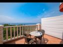 Appartamenti e camere Villa Bouganvillea - sea view & garden: A1 Deluxe (2+1), A2 Superior (2+1), A3 Comfort (2+1), A4 Premium (2+1), R1 Deluxe (2), R2 Comfort (2) Mlini - Riviera Dubrovnik  - Camera - R1 Deluxe (2): lo sguardo dalla terrazza
