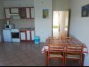 Appartamenti Marijan - sea view: A1(3+2), A2(3+2) Veli Rat - Isola di Dugi otok  - Appartamento - A1(3+2): la cucina con la sala da pranzo