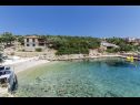 Appartamenti Maca - seafront: A1(5), A2(6+1) Baia Zarace (Gdinj) - Isola di Hvar  - la spiaggia