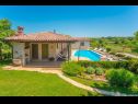 Casa vacanza Villa Lorena - private pool: H(8) Barban - Istria  - Croazia - il cortile