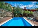 Appartamenti Mimi - with swimming pool A1 Jasen(2+2), A2 Ulika(4+1) , A4 Christa(4+1)  Krnica - Istria  - la piscina