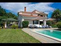 Casa vacanza Martina - large luxury villa: H(8+2) Labin - Istria  - Croazia - la piscina