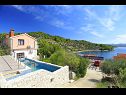Casa vacanza Niso - with pool H(12+2) Baia Mikulina luka (Vela Luka) - Isola di Korcula  - Croazia - la casa
