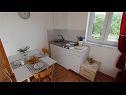 Appartamenti Kamena A3(2+1) Klimno - Isola di Krk  - Appartamento - A3(2+1): la cucina con la sala da pranzo
