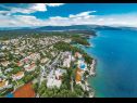 Appartamenti Zdrave - 500 m from sea: A1 prizemlje(4+2), A2 kat(4+2) Pinezici - Isola di Krk  - la spiaggia
