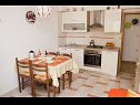 Appartamenti Luka A1(4), A2(4) Vrbnik - Isola di Krk  - Appartamento - A1(4): la cucina con la sala da pranzo