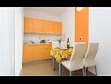 Appartamenti Vola A1(2), A2(2) Vrbnik - Isola di Krk  - Appartamento - A2(2): la cucina con la sala da pranzo