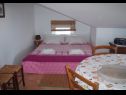 Appartamenti Azur - 10 m from sea: A1(4), SA2(2+1) Ilovik (Isola di Ilovik) - Isola di Losinj  - Studio appartamento - SA2(2+1): la camera da letto