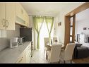 Appartamenti Robert - sea view : A1(4+1), A2(4+2) Brela - Riviera Makarska  - Appartamento - A2(4+2): la cucina con la sala da pranzo