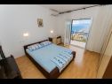 Appartamenti Miljko - 80 m from beach: A1(6), SA2(2), A10(4+1), A11(2+2) Brela - Riviera Makarska  - Appartamento - A10(4+1): la camera da letto