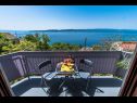 Appartamenti Slave - sea view : A1(2+2) Brela - Riviera Makarska  - la casa