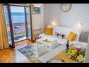 Appartamenti Slave - sea view : A1(2+2) Brela - Riviera Makarska  - Appartamento - A1(2+2): il soggiorno