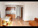 Appartamenti Sea View - cosy & comfortable: A2 Zaborke(4), A4 Somina(2+2) Brist - Riviera Makarska  - Appartamento - A4 Somina(2+2): la cucina con la sala da pranzo