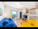 Appartamenti Horizont - 150 m from pebble beach: A1-Filip(4+2), A2-Mario(4+2) Brist - Riviera Makarska  - Appartamento - A1-Filip(4+2): il soggiorno