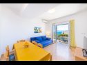Appartamenti Horizont - 150 m from pebble beach: A1-Filip(4+2), A2-Mario(4+2) Brist - Riviera Makarska  - Appartamento - A1-Filip(4+2): la sala da pranzo