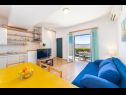 Appartamenti Horizont - 150 m from pebble beach: A1-Filip(4+2), A2-Mario(4+2) Brist - Riviera Makarska  - Appartamento - A2-Mario(4+2): la sala da pranzo