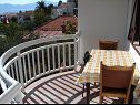 Appartamenti Biljana - 150m from beach: A1(2+1), A2(2+2), A3(5), A4(2+2) Gradac - Riviera Makarska  - Appartamento - A2(2+2): il balcone