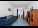 Appartamenti Ruzica - with sea view: A1 - plavi(3+2), A2 - (2+2), A3 - zuti(3+2) Igrane - Riviera Makarska  - Appartamento - A1 - plavi(3+2): il soggiorno