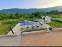 Casa vacanza Villa Marta - with pool: H(6+2) Kozica - Riviera Makarska  - Croazia - la piscina (casa e dintorni)