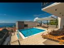 Appartamenti Stan - with pool : A1(4) Makarska - Riviera Makarska  - la piscina