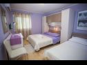 Appartamenti Palmina - comfort apartment: A1 veliki (6),  A2 žuti (4+1), A3 lila (2), SA4 bijeli (2) Makarska - Riviera Makarska  - Appartamento - A1 veliki (6): la camera da letto