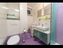 Appartamenti Palmina - comfort apartment: A1 veliki (6),  A2 žuti (4+1), A3 lila (2), SA4 bijeli (2) Makarska - Riviera Makarska  - Appartamento -  A2 žuti (4+1): il bagno con la toilette