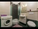 Appartamenti Palmina - comfort apartment: A1 veliki (6),  A2 žuti (4+1), A3 lila (2), SA4 bijeli (2) Makarska - Riviera Makarska  - Appartamento -  A2 žuti (4+1): il bagno con la toilette
