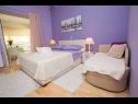 Appartamenti Palmina - comfort apartment: A1 veliki (6),  A2 žuti (4+1), A3 lila (2), SA4 bijeli (2) Makarska - Riviera Makarska  - Appartamento - A3 lila (2): la camera da letto