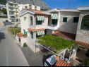 Appartamenti Palmina - comfort apartment: A1 veliki (6),  A2 žuti (4+1), A3 lila (2), SA4 bijeli (2) Makarska - Riviera Makarska  - la casa