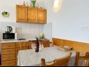 Appartamenti Tomo - 10 m from beach: A1(2+2), SA2(2) Zaostrog - Riviera Makarska  - Studio appartamento - SA2(2): la cucina con la sala da pranzo