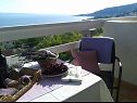 Appartamenti Boro - sea view SA1(3), SA2(3), SA3(3) Dugi Rat - Riviera Omis  - Studio appartamento - SA1(3): la terrazza