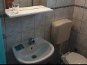 Appartamenti Boro - sea view SA1(3), SA2(3), SA3(3) Dugi Rat - Riviera Omis  - Studio appartamento - SA3(3): il bagno con la toilette