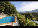 Casa vacanza Mario - with pool: H(6+2) Gata - Riviera Omis  - Croazia - la piscina (casa e dintorni)