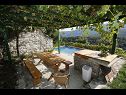 Casa vacanza Mario - with pool: H(6+2) Gata - Riviera Omis  - Croazia - la terrazza (casa e dintorni)