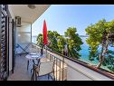 Appartamenti Verica - 15 m from beach: SA1(2), SA2(2), SA3(2) Krilo Jesenice - Riviera Omis  - Studio appartamento - SA2(2): la terrazza