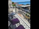 Appartamenti Aurel - sea view: A1(4+1) Omis - Riviera Omis  - il balcone