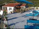 Appartamenti Jugana - with pool : A1 donji(4), A2 gornji(4) Sumpetar - Riviera Omis  - la terrazza comune
