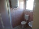 Appartamenti Don - 90m from the sea: A4(5), SA1 2S(2), SA2 2R(2) Dinjiska - Isola di Pag  - Studio appartamento - SA2 2R(2): il bagno con la toilette