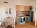 Appartamenti Mare - 50 m from beach: A1 Mijo (6+1), A2 Petar (2+2), A3 Katja (2+2) Mandre - Isola di Pag  - Appartamento - A3 Katja (2+2): la cucina con la sala da pranzo