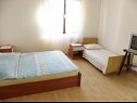 Appartamenti Zdrave - near beach: A1(3), A2(2+1), A3(3+1), A4(3), A5(3), A6(5+1), A7(5+1) Vlasici - Isola di Pag  - Appartamento - A4(3): la camera da letto