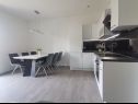 Appartamenti Rina A1(4), A2(3), A3(3) Nevidane - Isola di Pasman  - Appartamento - A1(4): la cucina con la sala da pranzo