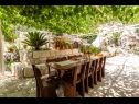 Casa vacanza Three holiday homes: H1 Azur (4), H2 Wood (4), H3 Ston (4+2) Orebic - Peninsola di Peljesac  - Croazia - H2 Wood (4): la terrazza ortense