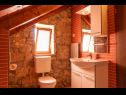 Casa vacanza Three holiday homes: H1 Azur (4), H2 Wood (4), H3 Ston (4+2) Orebic - Peninsola di Peljesac  - Croazia - H3 Ston (4+2): il bagno con la toilette